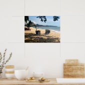Strandverkopers ... Lamai-strand, Koh Samui-eiland Poster (Keuken)