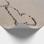 Strandverpakking Papier Zand Harten Strand Huwelij (Hoek)