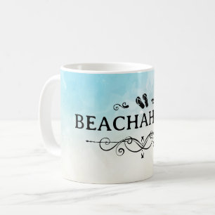 Strandverslaafde Waterverf Strand Koffiemok