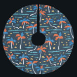 Strandvibes: Hawaïaanse elegantie. Kerstboom Rok<br><div class="desc">Naadloos strandpatroon met zand, handpalmen en golven. Hawaïaanse achtergrond. Zomer stof ontwerp. strandpatroon dat doet denken aan het Hawaïaanse paradijs, ideaal voor zomerse stoffen. Zomerdromen geweven in Hawaïaanse vibes. patroon, strand, zomer, tropisch, hawaii, naadloos, illustratie, palm, boom, geometrisch, zand, achtergrond, vakantie, reizen, water, oceaan, silhouet, zee, decor, textuur</div>