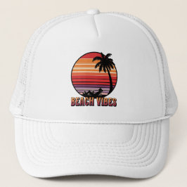 Strandvibes - Retro Sunset Trucker Pet