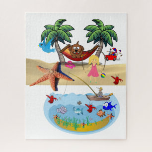 Strandvissen Oceaan Zand Krabben Puzzels