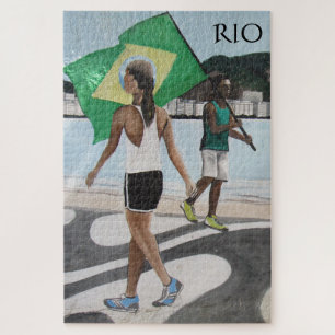 strandvlaggen in rio de janeiro legpuzzel