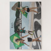 strandvlaggen in Rio Legpuzzel (Verticaal)