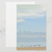 Strandvogels in Flight Stationery Briefpapier (Voorkant / Achterkant)
