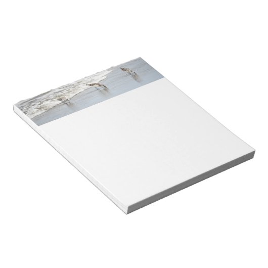 Strandvogels in het Surf Notities Notitieblok (Schuin)