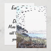 Strandvogels kunstwerk kaart (Voorkant / Achterkant)