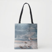 Strandvogels kust canvas tas (Voorkant)