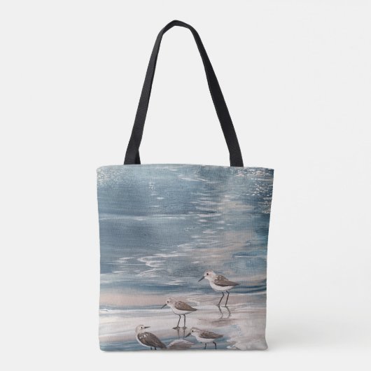 Strandvogels kust canvas tas (Achterkant)