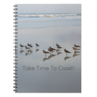 Strandvogels op het strand Natuurfotografie Notitieboek