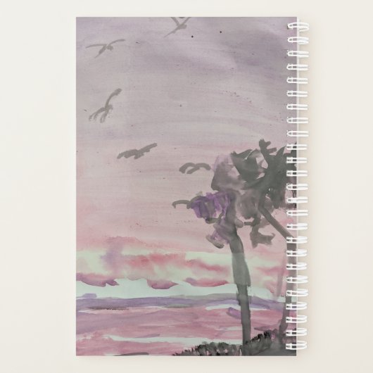 Strandvogels Palm Trees Planner (Achterkant)