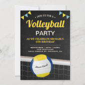 Strandvolleybal Verjaardagsfeestje Kaart (Voorkant)