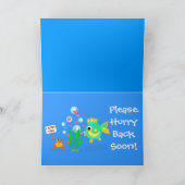 Strandvrienden houden van Miss You Kaart (Binnen)