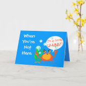 Strandvrienden houden van Miss You Kaart (Gele Bloem)