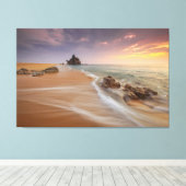 strandwal | Natuur Fotografie | Landschap Canvas Afdruk (Insitu (Houten vloer))