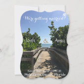 Strandwandel Datum Bewaren Save The Date (Voorkant)