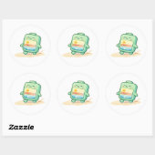 Strandwandeling Ronde Sticker (Vel)