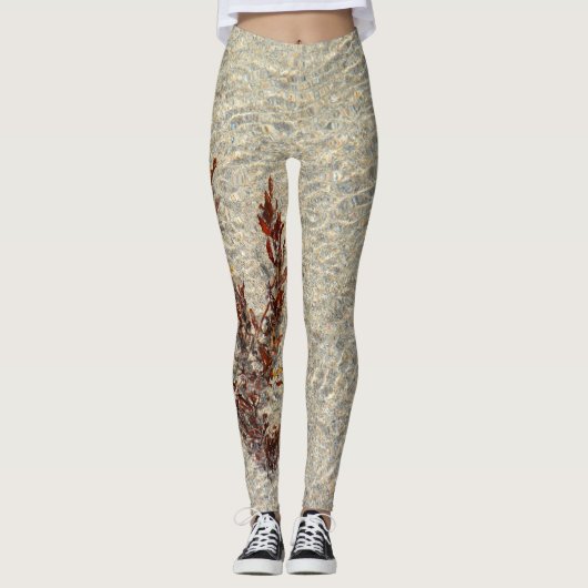 Strandwater en zeewier fotografisch leggings (Voorkant)