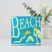 strandwedstrijd kaart (Staand voorkant)