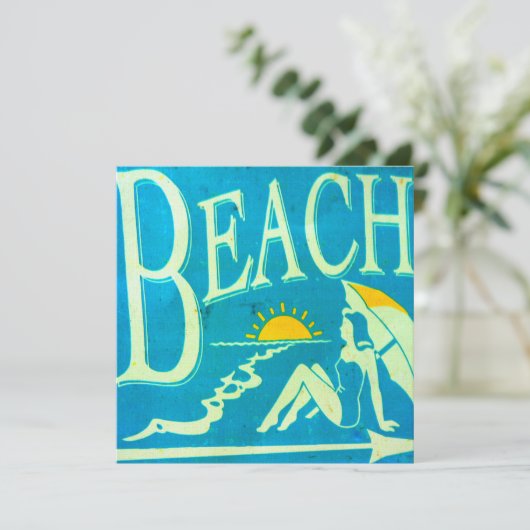 strandwedstrijd kaart (Staand voorkant)