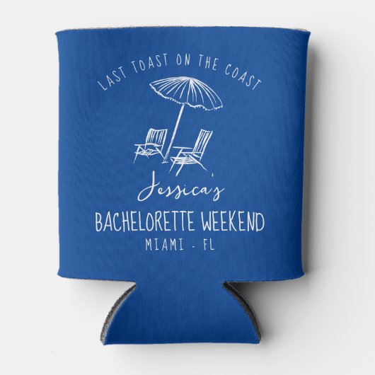 Strandweekend Bachelorette coozie kust (Voorkant)