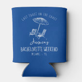 Strandweekend Bachelorette coozie kust (Achterkant)