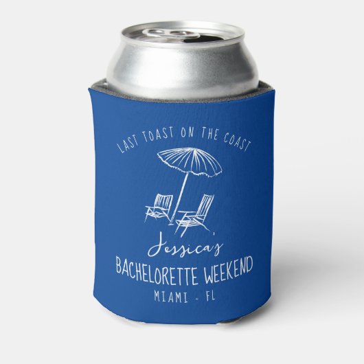 Strandweekend Bachelorette coozie kust (Blikje Achterkant)