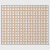 Strandwitte zeeschelpen cadeaupapier (Vlak)