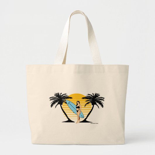 strandzak grote tote bag (Voorkant)