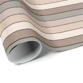 Strandzand aarde toon kleur strepen op Waterverf Cadeaupapier (Rol Hoek)