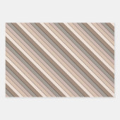 Strandzand aarde toon kleur strepen op Waterverf Inpakpapier Vel (Voorkant)
