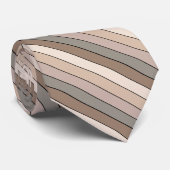 Strandzand aarde toon kleur strepen op Waterverf Stropdas (Opgerold)