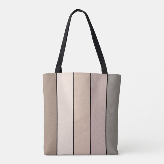 Strandzand aarde toon kleur strepen op Waterverf Tote Bag (Achterkant)