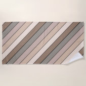 Strandzand aarde toon kleuren op Waterverf papier Strandlaken (Voorkant)