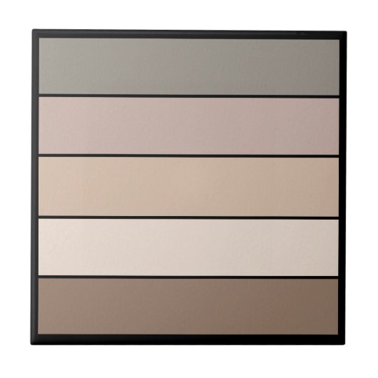 Strandzand aarde toon kleuren op Waterverf papier Tegeltje (Voorkant)