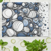 Strandzand - Abstract Theedoek (Gevouwen)