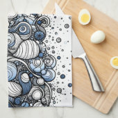 Strandzand - Abstract Theedoek (Quarter Fold)