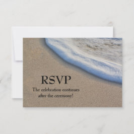 Strandzand en Zee Schuim Trouw RSVP Kaartje
