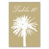 Strandzand kleur palmboom tekening bruiloft kaart (Achterkant)