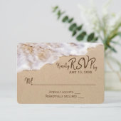 Strandzand RSVP Oceaan Kaart (Staand voorkant)