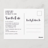 Strandzand Save The Date Briefkaart (Achterkant)