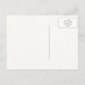 strandzeester en je foto bewaren de datumtickets aankondigingskaart (Achterkant)