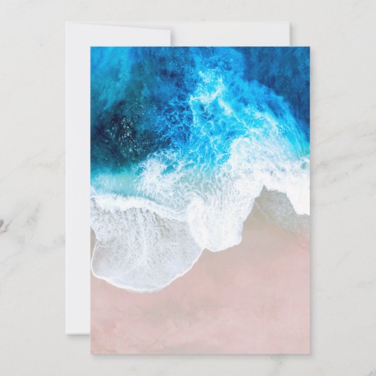 Strandzicht Bedankkaart (Achterkant)