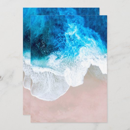 Strandzicht Bedankkaart (Voorkant / Achterkant)