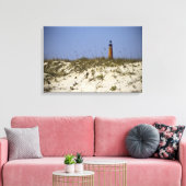 Strandzicht op Ponce Inlet Lighthouse Wrapped Canv Canvas Afdruk (Insitu (Woonkamer))