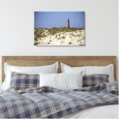Strandzicht op Ponce Inlet Lighthouse Wrapped Canv Canvas Afdruk (Insitu (Slaapkamer))