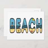 strandzijde briefkaart (Voorkant / Achterkant)