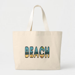 strandzijde grote tote bag