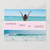 strandzomergolven tropische vibes briefkaart (Voorkant)