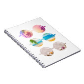 Strandzonnebrillen Sunset palmbomen reizen notitie Notitieboek (Rechterzijde)